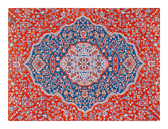 Anji Mountain Meknes Rug’d Chair Mat, 1/4"H x 36”W x 48”D, Multicolor