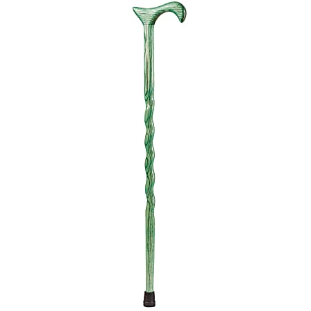 Brazos Walking Sticks™ Twisted Oak Walking Cane With Derby Handle, 37", Cactus