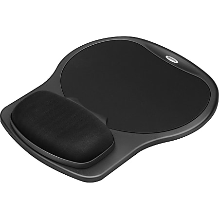 Fellowes® Easy Glide Wrist Rest, Black/Black
