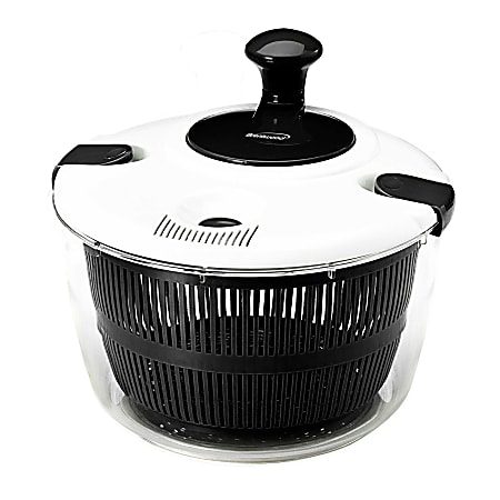 Brentwood® Salad Spinner with 5-Qt. Serving Bowl, Black