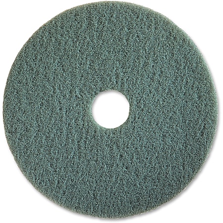 Genuine Joe High-speed Floor Pad - 20" Diameter - 5/Carton x 20" Diameter x 1" Thickness - Polishing, Floor - 1000 rpm to 3000 rpm Speed Supported - Flexible, Resilient, Soft, Dirt Remover - Fiber - Aqua