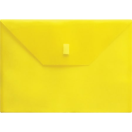 Lion Letter Recycled File Pocket - 8 1/2" x 11" - 180 Sheet Capacity - Polypropylene - Transparent, Yellow - 20% - 1 Each