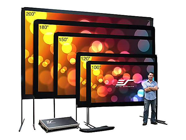 Elite Screens Yard Master Series OMS100H - Projection screen legs - 100" (100 in) - 16:9 - DynaWhite