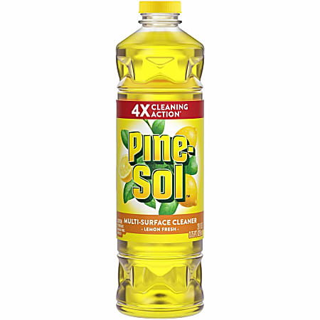 Pine-Sol Lemon Fresh Multi-Surface Cleaner - Concentrate - 28 fl oz (0.9 quart) - Lemon Fresh Scent - 1 Each - Yellow