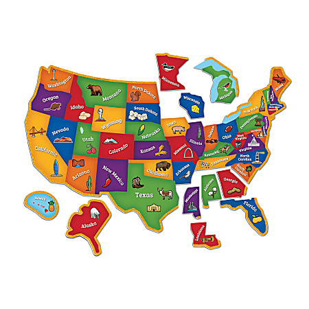 Learning Resources Magnetic U.S. Map Puzzle, Pre-K - Grade 4