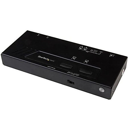 StarTech.com 2x2 HDMI Matrix Switch - 4K with Fast Switching, Auto-Sensing and Serial Control - 4K 2x2 HDMI Matrix Switch - UltraHD 4K with fast switching, auto-sensing & serial control - 4K HDMI matrix switch - Backward compatible)