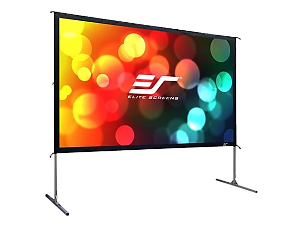 Elite Screens Yard Master 2 Series OMS100H2 - Projection screen with legs - 100" (100 in) - 16:9 - CineWhite - silver