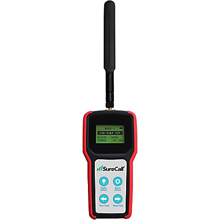SureCall Portable 5-Band RF Signal Meter - Cellular Signal Detection, Frequency Measurement - 4Number of Batteries Supported - SCMETER01