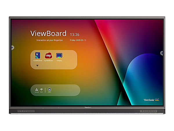 ViewSonic ViewBoard IFP7552-1C - 75" Diagonal Class (74.5" viewable) LED-backlit LCD display - interactive - 4K UHD (2160p) 3840 x 2160