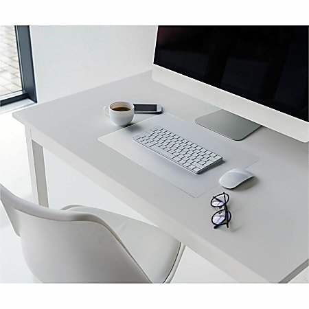 Desktex Anti Static Desk Pad 20 x 36 Rectangular 20 Width x 36 Length x 0.03000 DepthClear Backing Vinyl Clear TAA Compliant