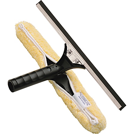 Ettore Stainless BackFlip Cleaning Tool - 10" Blade - 3" Height x 11.8" Width x 8.8" Length - Light Weight, Grooved Handle, Fatigue Resistant - Stainless Steel - 1Each