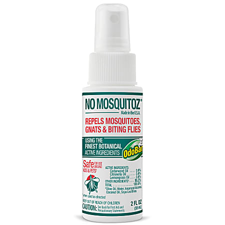 No Mosquitoz Botanical Insect Repellent, DEET-Free, Woodsy Scent, 2 Oz Spray Bottle