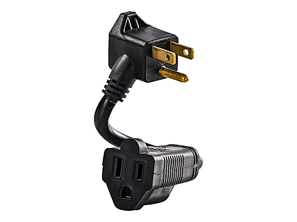 CyberPower GC201 - Power extension cable - NEMA 5-15, NEMA 5-15P (R) to NEMA 5-15 (F) - AC 125 V - 13 A - 6 in - black