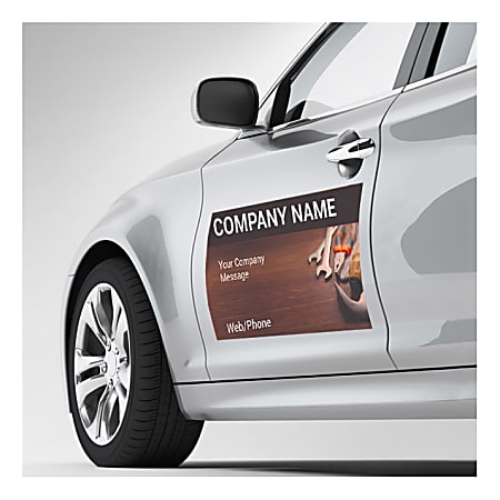 Large magnetic clearance decals