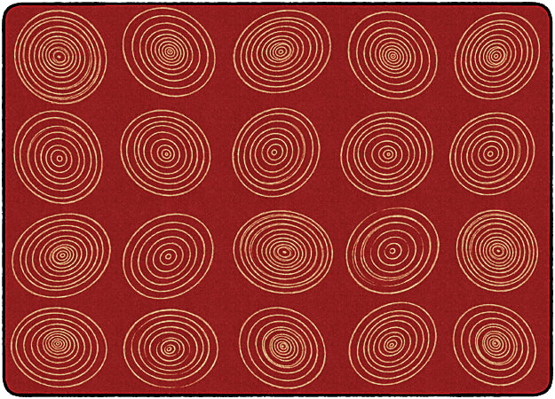 Flagship Carpets Circles Rug, Rectangle, 6&#x27; x 8&#x27;