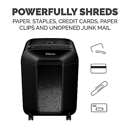 Fellowes LX85 Cross Cut 12 Sheet Home Office Paper Shredder with