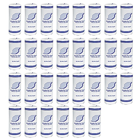 General Kitchen Roll Towels, 2-Ply, 11 x 7.8, White, 85/Roll, 30 Rolls/Carton - 2 Ply - 1.75" Core - White