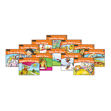 Newmark Learning Rising Readers Leveled Books, Fiction Set, Grades Pre-K-1, Set Of 12