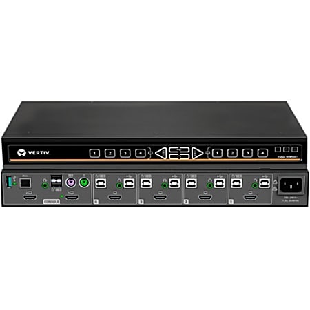 Cybex SCM185DP Secure KVM Switch - 8-Port, Dual Display, DP in, DP out, Secure Matrix KVM with DPP (Dedicated Peripheral Port)