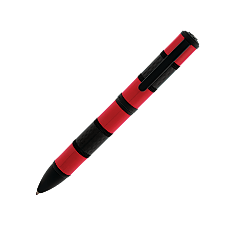 Monteverde® Regatta™ Ballpoint Pen, Medium Point, 0.8 mm, Red Barrel, Black Ink