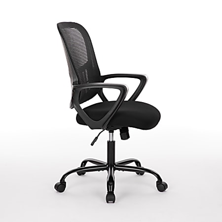 Ergonomic Mesh Mid-Back Task Chair, Black