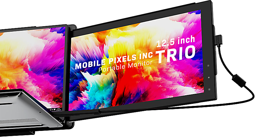 Mobile Pixels Trio - LCD monitor - 12.5" - integrated - 1920 x 1080 Full HD (1080p) - IPS - USB-C - dark gray