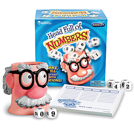 Learning Resources® Head Full of Numbers® Math Game, Grades 2-12