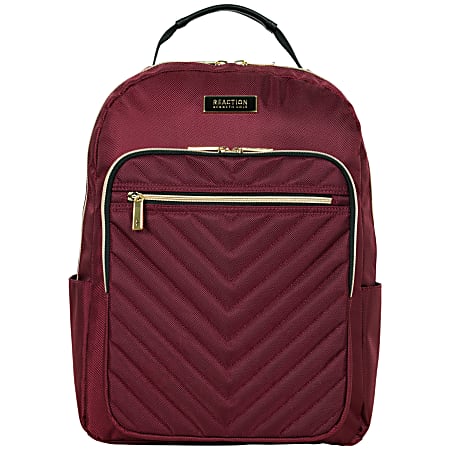 Kenneth Cole Reaction Chelsea Computer Backpack With 15" Laptop Pocket, Burgundy