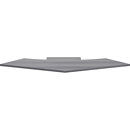 Lorell® Relevance Series 48"W 120-Curve Panel Top, Weathered Charcoal