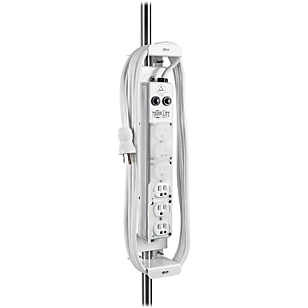 Eaton Tripp Lite Series Safe-IT Mounting Clamp for Medical-Grade Power Strips - Antimicrobial Protection - White