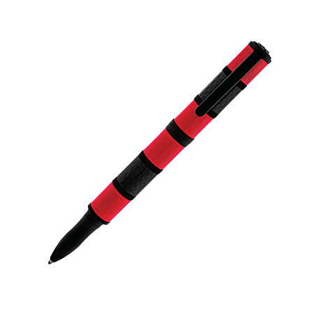 Monteverde® Regatta™ Rollerball Pen, Fine Point, 0.7 mm, Red Barrel, Black Ink