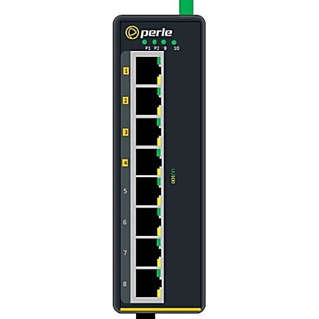 Perle IDS-108FPP-S1SC20D - Industrial Ethernet Switch with Power Over Ethernet - 9 Ports - 10/100Base-TX, 100Base-BX-U, 100Base-BX-D - 2 Layer Supported - Rail-mountable, Wall Mountable, Panel-mountable - 5 Year Limited Warranty
