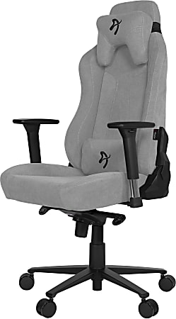 Arozzi Vernazza Premium Ergonomic Fabric High-Back Gaming Chair, Light Gray