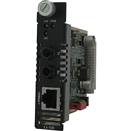 Perle CM-100-S2ST40 Fast Ethernet Media Converter - 100Base-EX - 24.85 Mile - Internal