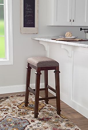 Marshalls faux 2025 leather counter stool