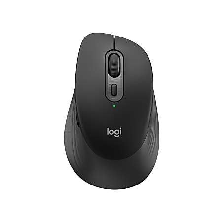 Logitech Signature Comfort M840 L Wireless Mouse, Bluetooth Mouse with Silent Clicks, SmartWheel, Customizable Buttons, Multi-Device, Black