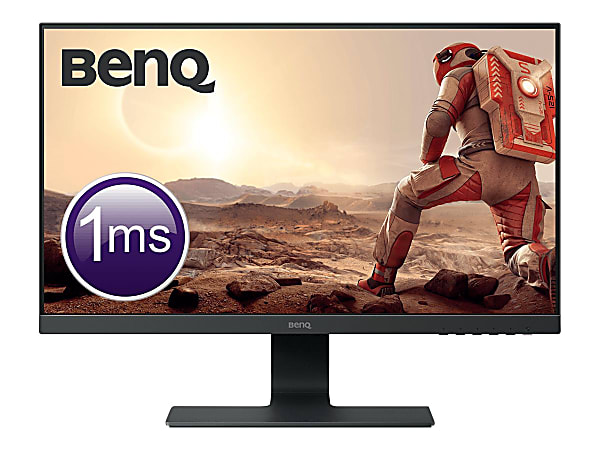 BenQ GL2580H - LED monitor - 24.5" - 1920 x 1080 Full HD (1080p) - TN - 250 cd/m² - 1000:1 - 1 ms - HDMI, DVI, VGA - black