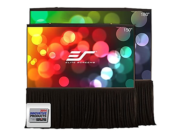 Elite Screens QuickStand 5-Second Series QS150HD - Projection screen - 150" (150 in) - 16:9 - MaxWhite FG - black