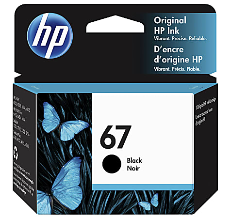 HP 67 Black Ink Cartridge, 3YM56AN