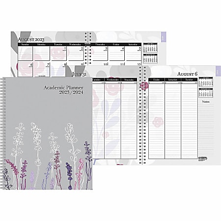 House of Doolittle Academic Wild Flower Weekly/Monthly Planner