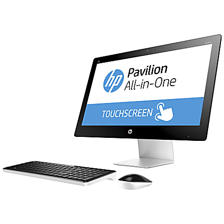 HP Pavilion 23-q140 All-in-One PC, 23.8" Touchscreen, AMD A10, 8GB Memory, 500GB Hard Drive, Windows® 10 Home