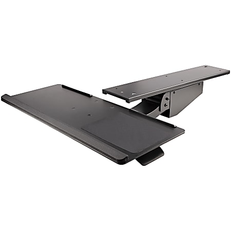 StarTech Under Desk Keyboard Tray, Height Adjustable Keyboard and Mouse Tray (10" x 26"), Ergonomic Computer Keyboard Tray w/Mouse Pad