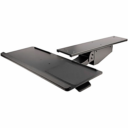 StarTech Under Desk Keyboard Tray, Height Adjustable Keyboard and Mouse Tray (10" x 26"), Ergonomic Computer Keyboard Tray w/Mouse Pad