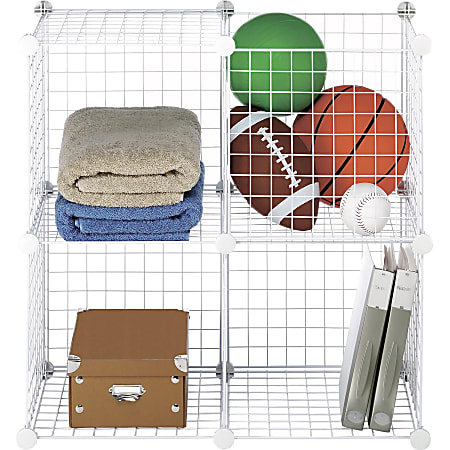 Whitmor Storage Rack 14.3 Height x 14.5 Width x 14.5 Depth Stackable ...