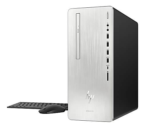 HP ENVY 795-0020 Desktop PC, 8th Gen Intel® Core™ i7, 12GB Memory, 1TB Hard Drive/256GB Solid State Drive, Windows® 10 Home, Radeon RX 550