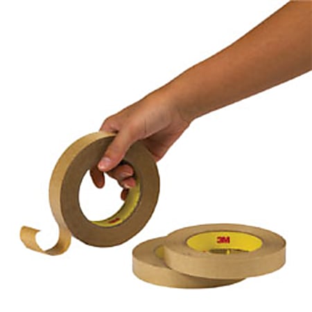 3M™ 465 Adhesive Transfer Tape Hand Dispensed Roll, 1" x 60 Yd., Clear, Case Of 6