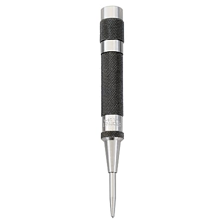 Automatic Center Punches 5 in L 916 in Tip Steel Office Depot