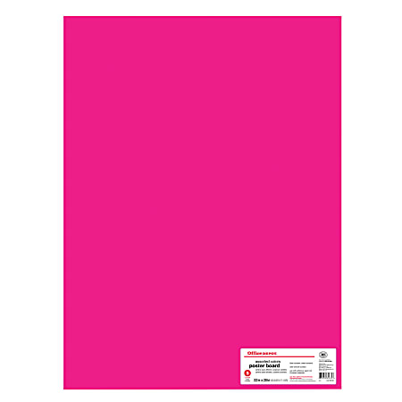 Office Depot Brand Poster Board 22 x 28 Assorted Colors Pack Of 5