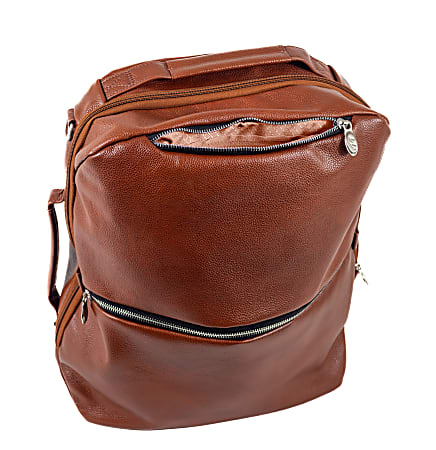 McKleinUSA East Side Backpack With 17" Laptop Pocket, Brown