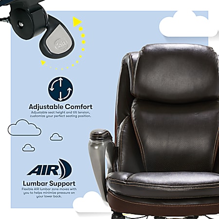 Serta air arlington discount executive chair reviews